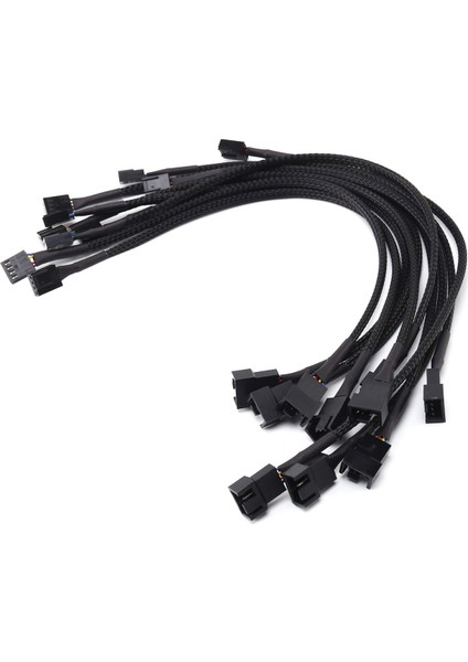 30 Adet 4 Pin Pwm Fan Uzatma Güç Kablosu Konnektör Kutusu Erkek Kadın Uzatma Kabloları ile Uyumlu 4 Pin/3pin Fan (Yurt Dışından) modelleri