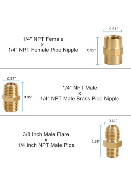 Rv Propan Hızlı Bağlantı Bağlantısı Adaptör Vanası, 1/4 Inç Erkek Npt Tam Akış Fişi ve 3/8 Inç Erkek Flare Hızlı Kit (Yurt Dışından) fiyatları