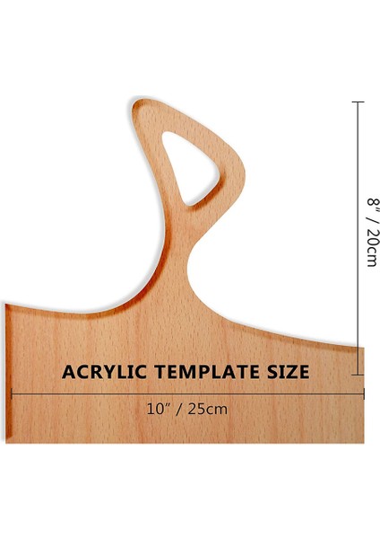 Şarküteri Şablonu Akrilik Saplı Kesme Tahtası Yönlendirici Şablonu Düz Açılı Izleme Şablonları Kılavuz Araçları B (Yurt Dışından) fiyatları