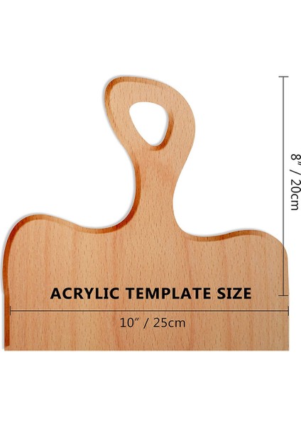 Şarküteri Şablonu Akrilik Saplı Kesme Tahtası Yönlendirici Şablonu Düz Açılı Izleme Şablonları Kılavuz Araçları B (Yurt Dışından) fırsatları