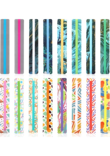 Çocuklar Için 32 Adet Kılavuzlu Okuma Şeritleri, Disleksi Okuma Şeritleri Fosforlu Kalem Disleksi Okuma Cetvelleri Yer Imlerini Vurgulayın (Yurt Dışından)