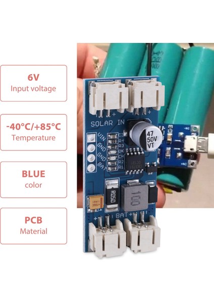 CN3791 Mppt Güneş Paneli Lityum Pil Şarj Modülü 3.7 V 4.2 V Voltaj Regülatörü Dönüştürücü 6 V Kablo ile Pil Için (Yurt Dışından)