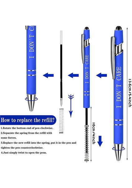 10 Adet Tükenmez Kalemler Ofis Ilham Alıntılar Snarky Ekran Dokunmatik Stylus Kalem Teşvik Edici Kutsal Yazılar Siyah Mürekkep, B (Yurt Dışından) fiyatları