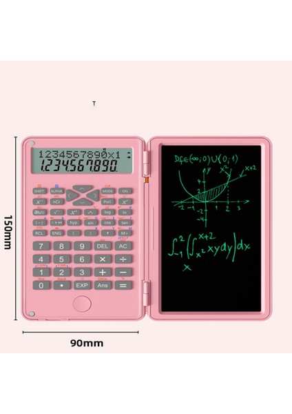 USB Taşınabilir Fonksiyonlu Hesap Makinesi Çok Fonksiyonlu Akıllı Sintific LCD Ekran Yazma Şarj Edilebilir Çizim Tahtasında Mavi (Yurt Dışından)