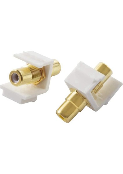 10-Pack Rca Jack Insert Konnektör Soketi Dişi Geçmeli Adaptör Bağlantı Noktası Duvar Plakası Için Altın Kaplama Inline Bağlayıcı (Yurt Dışından) modelleri