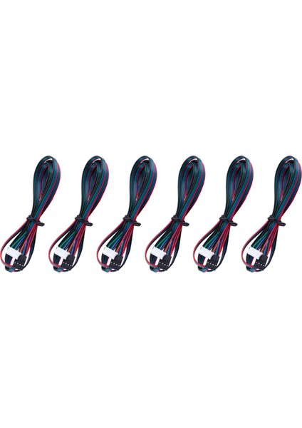 6x Genişletilmiş Nema 17 Step Motor Kablosu 1m Uzun 4 6 Pin 3D Yazıcı (Yurt Dışından)