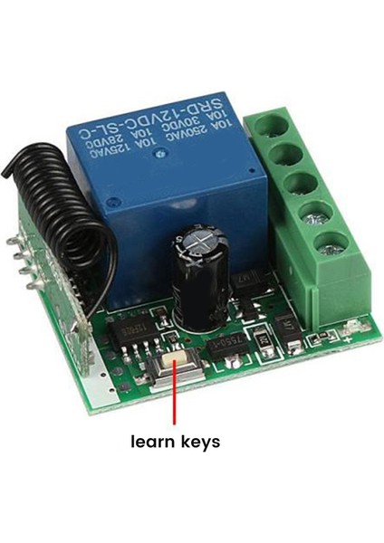 433 Mhz Rf Kablosuz Anahtar Alıcı Dc 12 V Tek Röle Alıcı Modülü ile 2 Adet Evrensel Kablosuz Uzaktan Kumanda (Yurt Dışından) fiyatları