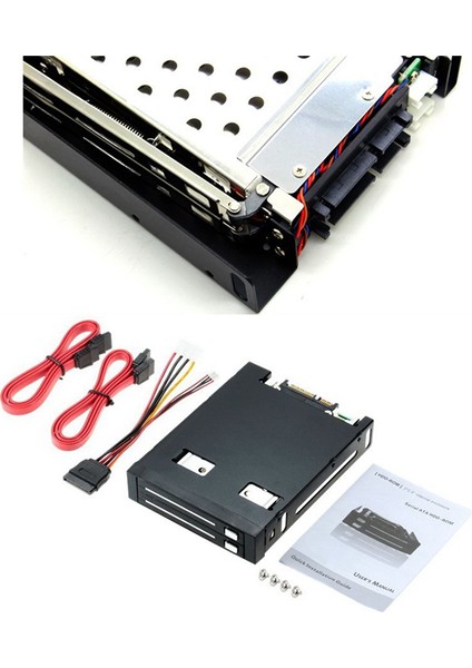 2,5 Inç SSD HDD Muhafaza Tepsisi 2 Yuvalı Disk Sürücüsü Sata Disket Sürücü Muhafazası Sabit Disk Muhafazası Çıkarma Kutusu (Yurt Dışından)