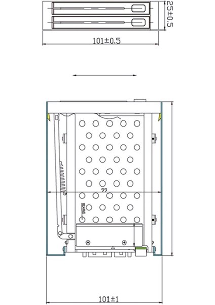 2,5 Inç SSD HDD Muhafaza Tepsisi 2 Yuvalı Disk Sürücüsü Sata Disket Sürücü Muhafazası Sabit Disk Muhafazası Çıkarma Kutusu (Yurt Dışından)