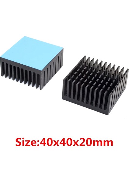 10 Adet 40X40X20MM Alüminyum Soğutucu Radyatör Soğutma Soğutucu Elektronik Çip LED Termal Iletken Çift Taraflı (Yurt Dışından) fiyatları
