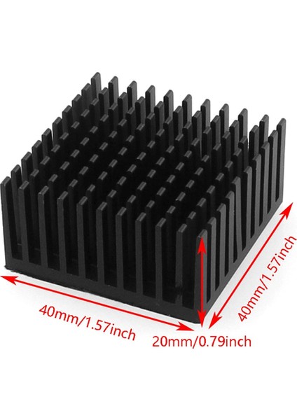 10 Adet 40X40X20MM Alüminyum Soğutucu Radyatör Soğutma Soğutucu Elektronik Çip LED Termal Iletken Çift Taraflı (Yurt Dışından) fırsatları