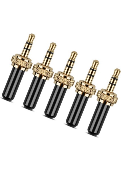 10 Adet 3.5mm Fiş Metal Konnektör Mini 3.5mm Vida Kilidi Stereo Jak Fişi M6 Iç Dişli (Yurt Dışından) modelleri