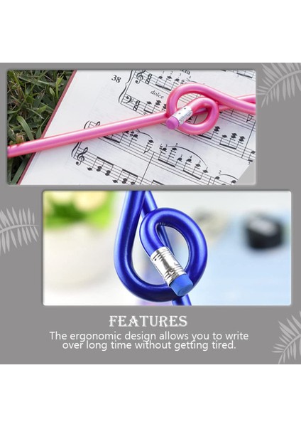 12 Adet Öğrenciler Not Kalemleri Nota Kalemleri Silgi ile Renkli Müzik Kalemleri Ahşap Tiz Nota Anahtarı Bükülmüş Kalem (Yurt Dışından) modelleri