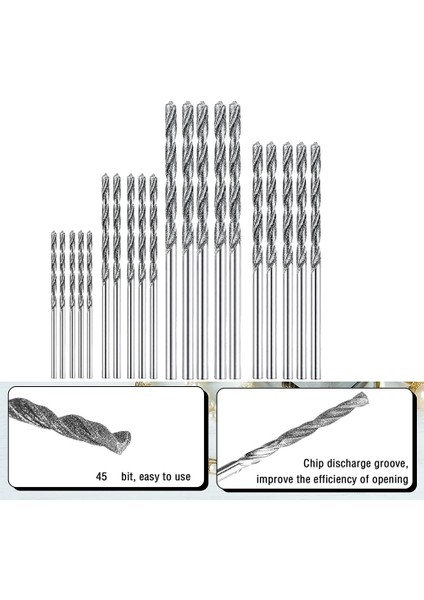 Elmas Matkap Ucu Seti 20 Parça 4 Boyutları 1mm 1.5mm 2mm 2.5mm Büküm Ucu Takı Plaj Deniz Cam Kabukları Değerli Taşlar Lapidary (Yurt Dışından) modelleri