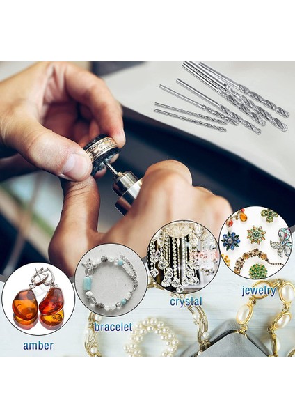 Elmas Matkap Ucu Seti 20 Parça 4 Boyutları 1mm 1.5mm 2mm 2.5mm Büküm Ucu Takı Plaj Deniz Cam Kabukları Değerli Taşlar Lapidary (Yurt Dışından) indirimleri