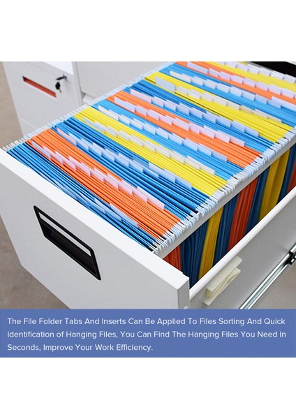120 Set Dosya Belgesi Sekmesi Asılı Dosyaların Hızlı Tanımlanması Için 2 Inçlik Asılı Klasör Sekmeleri ve Çok Renkli Ekler (Yurt Dışından) modelleri
