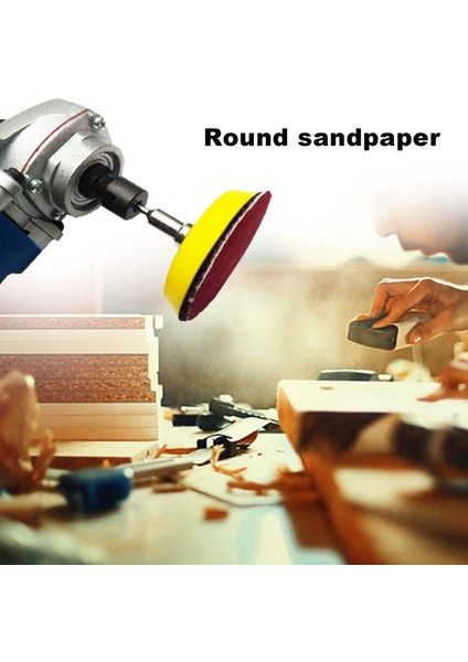 1 Inç 100 Adet Zımpara Diskleri Ped Seti Yuvarlak Zımpara Kağıdı Kanca Döngü Zımpara Destekleyici (Yurt Dışından) fırsatları