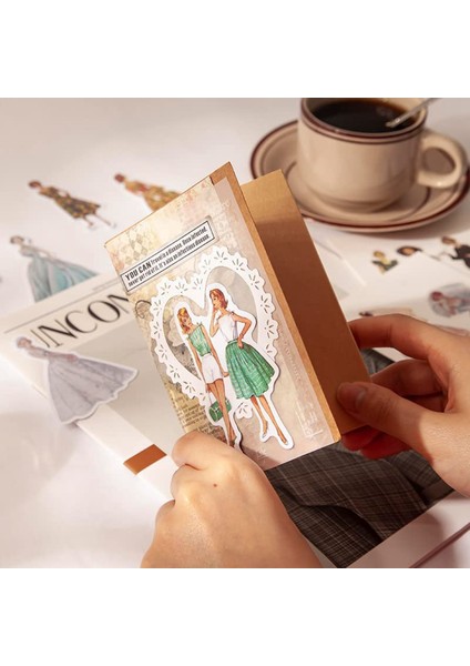 160 Adet Vintage Insanlar Washi Çıkartmalar Günlük Kaydı Için Scrapbooking, Retro Kız Kadın Karalama Defteri Etiketi Önemsiz Dergiler Için (Yurt Dışından) fırsatları