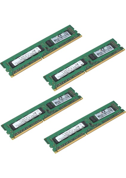 Sunucu Iş Istasyonu Için 4x 4gb 2rx8 PC3-10600E 1.5V Ddr3 1333MHZ Ecc Bellek Ram (4g) (Yurt Dışından)