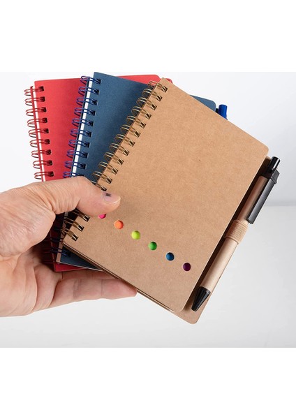 3 Paket Spiral Defter Steno Pedleri Astarlı Not Defteri, Kalemlik, Yapışkan Notlar, Sayfa Işaretleyici Renkli Dizin Sekmeleri Bayraklar (Yurt Dışından) fırsatları