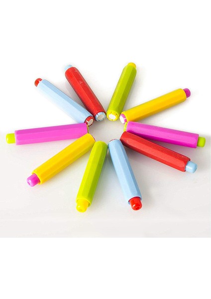 5x Tebeşir Tutucu Kılıf Kapak Plastik Okul Için Ayarlanabilir Yedek Tebeşir Kapağı Renk Rastgele (Yurt Dışından)