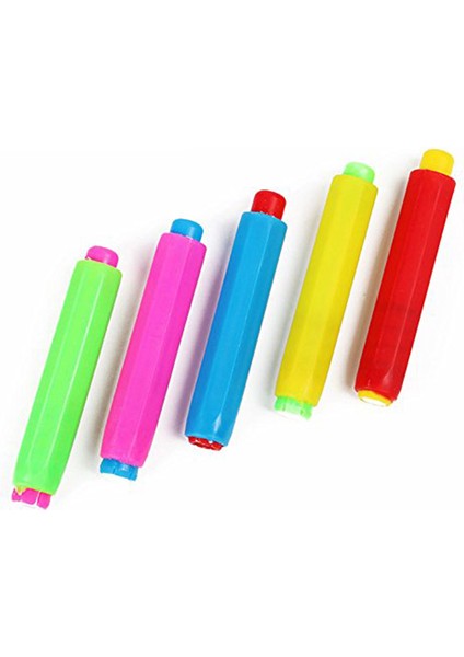 5x Tebeşir Tutucu Kılıf Kapak Plastik Okul Için Ayarlanabilir Yedek Tebeşir Kapağı Renk Rastgele (Yurt Dışından)