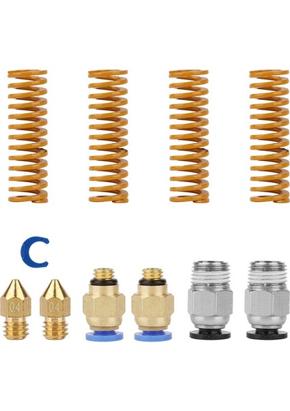 3D Yazıcı Için Ptfe Ptfe Boru, Alüminyum Ekstruder, Premium Metal Yatak Yayları Için Yükseltme Kiti (Yurt Dışından)