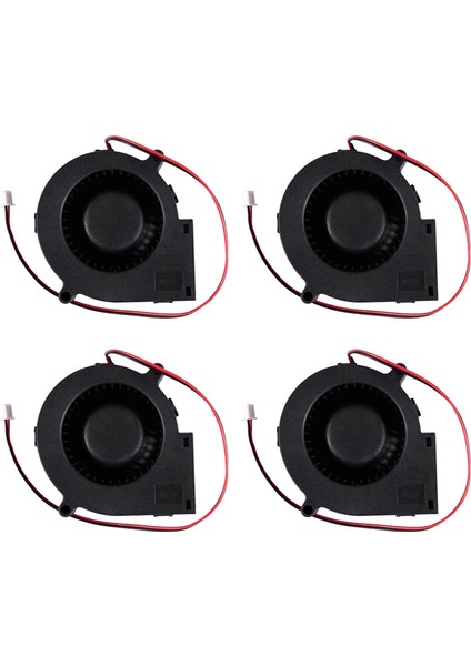 4 Adet 75MM x 30MM Dc 12V 0.36A 2pin Bilgisayar Pc Üfleyici Soğutma Fanı (Yurt Dışından)