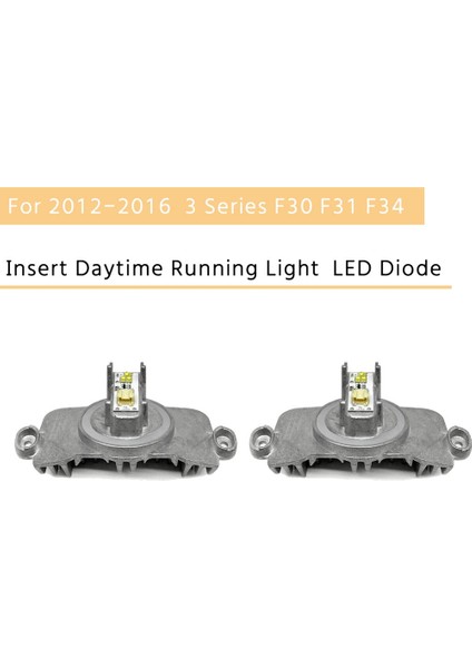 2 Adet 2012-2016 - 3 Serisi F30 F31 F34 Far Ekleme Gündüz Farı Drl LED Diyot Kontrol Ünitesi Modülü (Yurt Dışından)