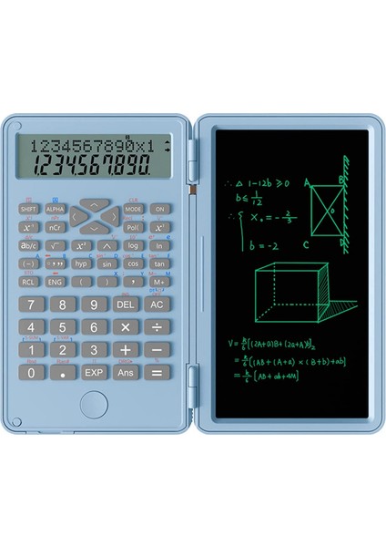 Bilimsel Hesap Makineleri, Silinebilir Yazma Tabletli 12 Haneli LCD Ekran Ev Okul Toplantısı ve Çalışma Için Katlanabilir B (Yurt Dışından) fiyatları