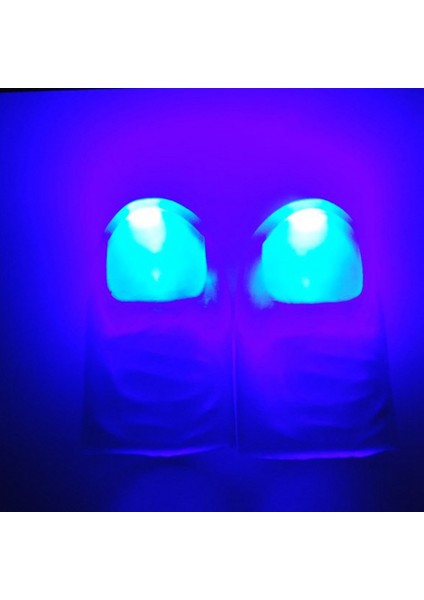 5 Çift LED Işık Yanıp Sönen Parmak Uygun Sahne Çok Fonksiyonlu Taşınabilir Işık Elektronik Aksesuarlar, Mavi Işık (Yurt Dışından)