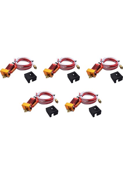 5x 3D Tam Metal J-Kafa CR10 Hotend Ekstruder Kiti Sıcak Uç Kiti Için CR10 10S Bowden Ekstruder 24V 40W 3D Yazıcı (Yurt Dışından)