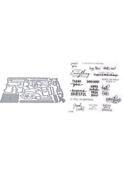 Kart Yapımı Için Pullar ve Ölür Dıy Scrapbooking Sanatları El Sanatları Damgalama Pulları Sanat Malzemeleri Metal Kesme Ölür (5495) (Yurt Dışından)