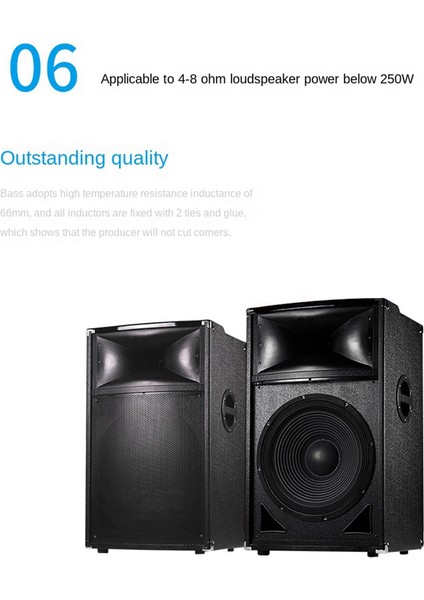 350W 2 Yollu Ses Hoparlör Geçişi 3200Hz Yüksek ve Düşük Frekans Bölücü Hifi Yüksek Sadakat Geçiş Filtresi (Yurt Dışından) fiyatları