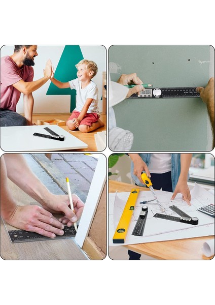 2 Adet Dijital Açı Bulucu Iletki 2 In 1 Açı Bulucu Cetvel ile LCD Ekran Dıy Açı Ölçme Aracı (Yurt Dışından)