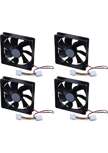 4 Adet 120MM x 25MM Dc 24V 4pin Kol Rulman Bilgisayar Kasası Soğutma Fanı (Yurt Dışından)