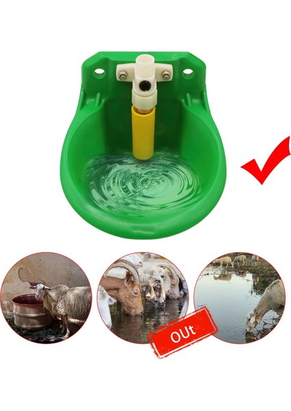 2 Adet Hayvancılık Koyun Keçi Tiryakisi Kase Su Çeşmesi Sığır Besleme Ekipmanları Çiftlik Hayvanları (Yurt Dışından) fırsatları