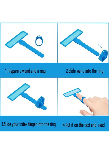 6 Adet Kılavuzlu Okuma Şeritleri Fosforlu Kalem Disleksi Araçları Çocuklar Için Erken Çocuklar Için Okuma Büyüteç (Yurt Dışından) modelleri