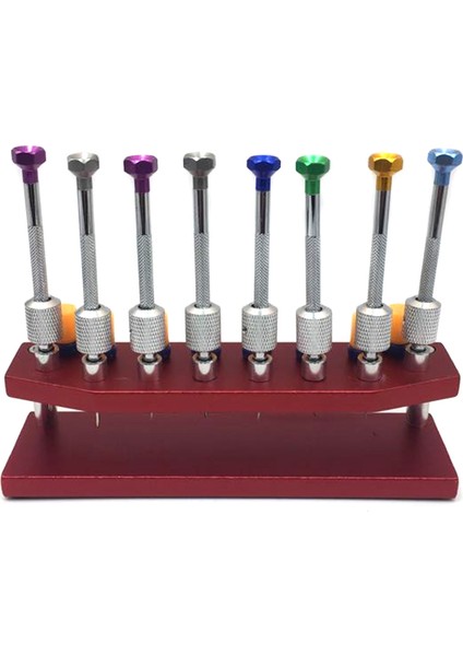 Saat Onarımı Saat Tornavida Seti Için Metal Stand Aracı ile 8 Adet Saat Tornavidaları (Yurt Dışından) fırsatları
