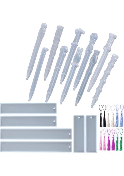 Reçine Için Silikon, 10 Adet Reçine Kalemli Epoksi, 6 Adet Yer Ayırıcı Reçine, Hediyeler (Yurt Dışından)