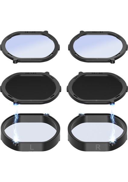 Ps Vr2 Lens Miyopi Anti Mavi Gözlük Için Vr Reçete Lensler Psvr2 Parçaları Için Hızlı Sökün Koruma Çerçevesi (Yurt Dışından)