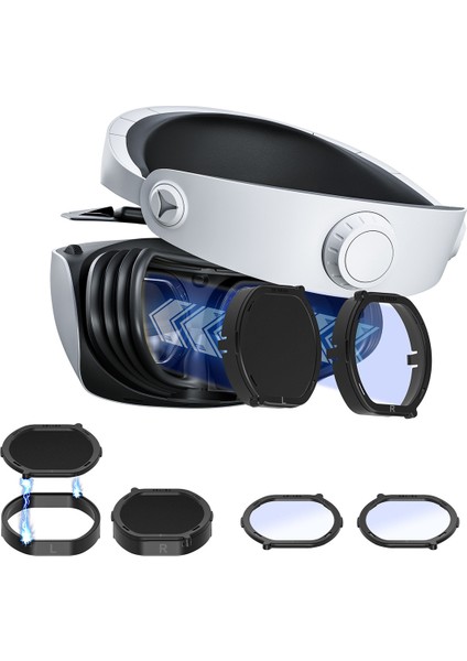 Ps Vr2 Lens Miyopi Anti Mavi Gözlük Için Vr Reçete Lensler Psvr2 Parçaları Için Hızlı Sökün Koruma Çerçevesi (Yurt Dışından)