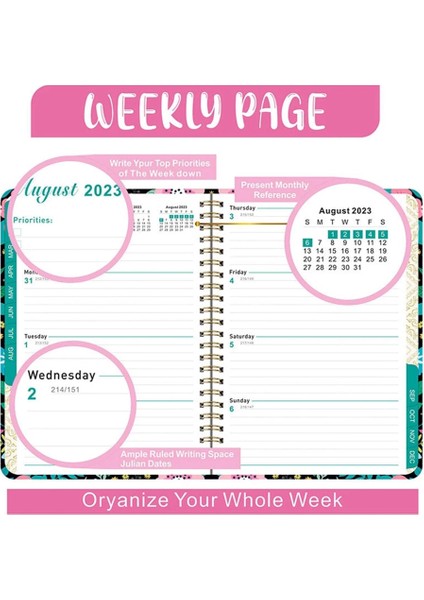 A5 Gündem Planlayıcısı Spiral Defter Programı Günlük Kırtasiye Not Defterleri Okul Aksesuarları Bütçe Günlüğü, A09 (Yurt Dışından) fırsatları