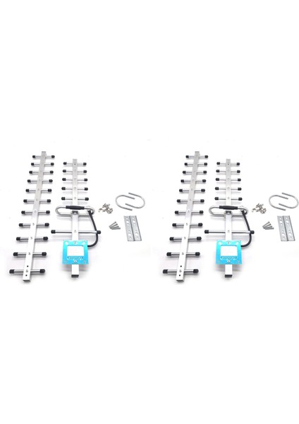 2x Anten 20DBI 2g/3g/4g Lte Anten 800-2700 Mhz N Dişi Harici Anten Mobil Sinyal Güçlendirici Tekrarlayıcı (Yurt Dışından)