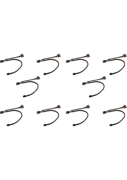 10X Mini 6pin To 15PIN X2 Sata Güç Kablo Kordonu Vostro 3650 3653 3655 Masaüstü Bilgisayar HDD SSD Genişletme Kablosu (Yurt Dışından)