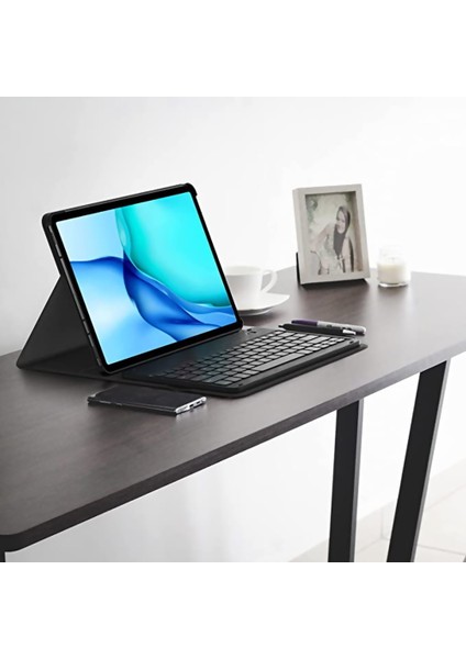 Bluetooth Işıklı Klavyeli Tablet Kılıfı Pu Kılıf Tab Lite Için Uygun 8.7 Inç, Pembe (Yurt Dışından) fiyatları