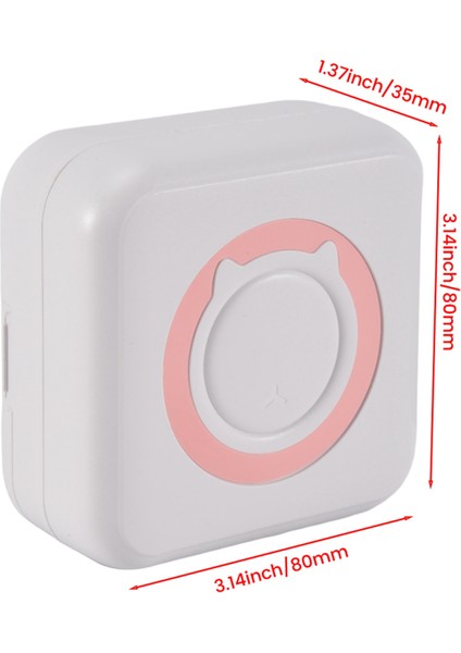 Mini Taşınabilir Termal Yazıcı Kablosuz Bluetooth Yazıcı Termal Kağıtlı Çok Fonksiyonlu Etiket Yazıcısı + Renkli Kalem B (Yurt Dışından) fırsatları