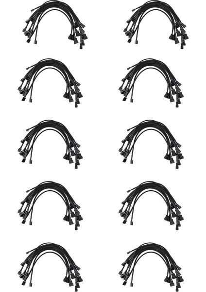 100 Adet 4 Pin Pwm Fan Uzatma Güç Kablosu Konnektör Kutusu Erkek Kadın Uzatma Kabloları ile Uyumlu 4 Pin/3pin Fan (Yurt Dışından)