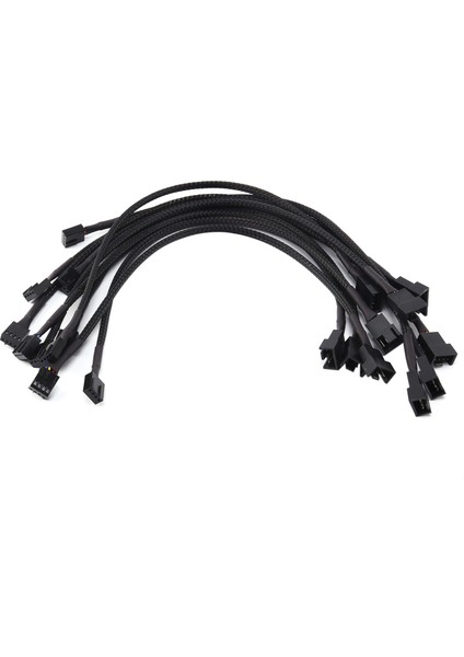100 Adet 4 Pin Pwm Fan Uzatma Güç Kablosu Konnektör Kutusu Erkek Kadın Uzatma Kabloları ile Uyumlu 4 Pin/3pin Fan (Yurt Dışından)