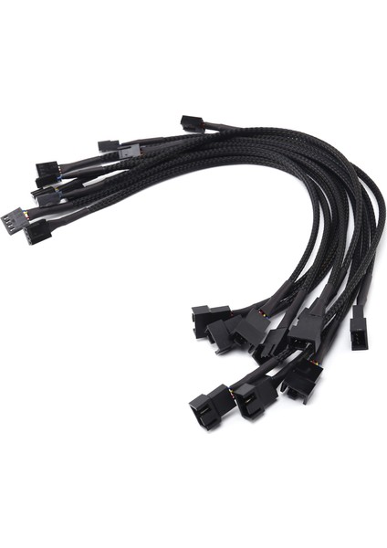 100 Adet 4 Pin Pwm Fan Uzatma Güç Kablosu Konnektör Kutusu Erkek Kadın Uzatma Kabloları ile Uyumlu 4 Pin/3pin Fan (Yurt Dışından)